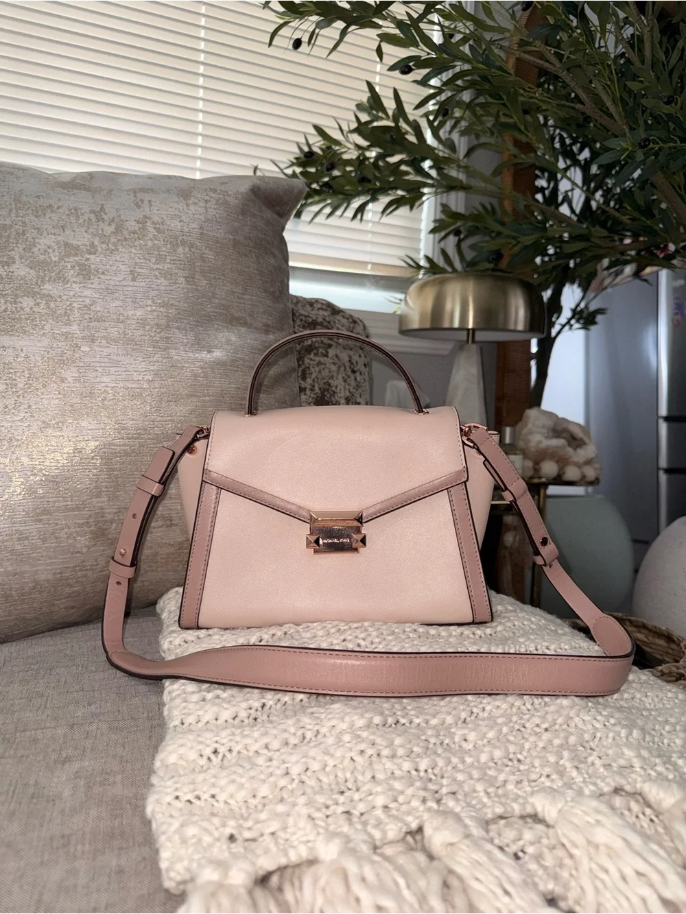 Michael Kors structured leather